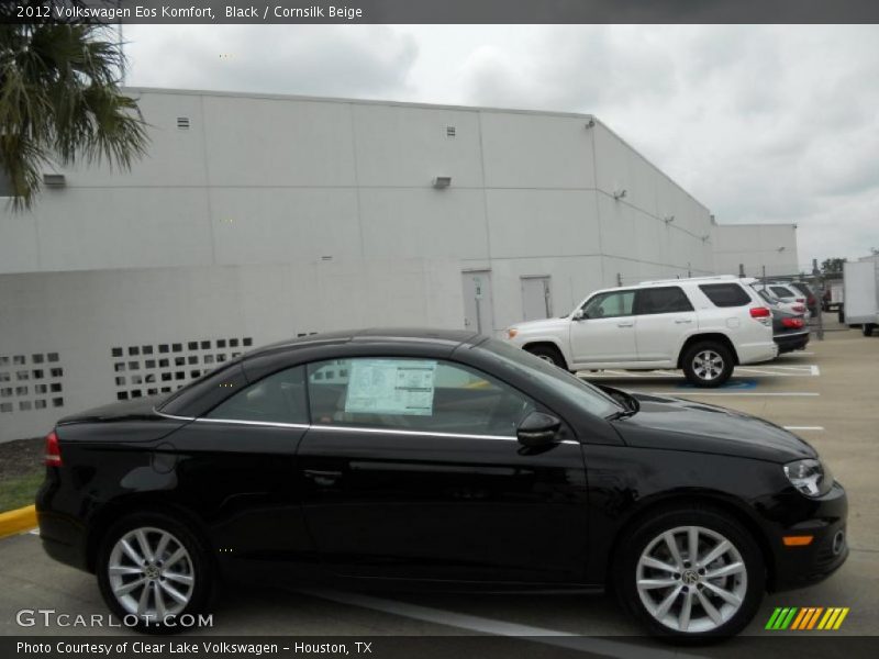 Black / Cornsilk Beige 2012 Volkswagen Eos Komfort