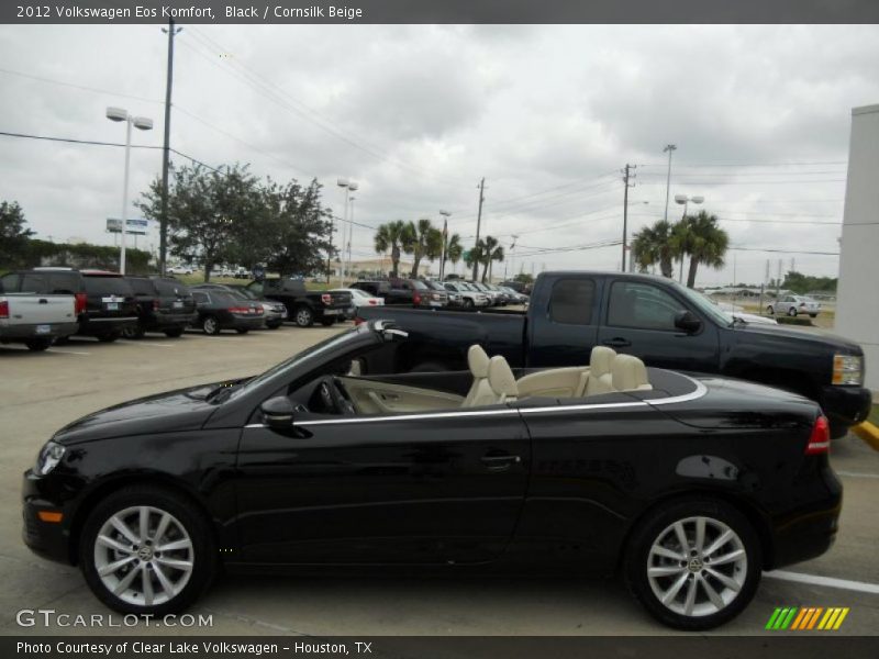Black / Cornsilk Beige 2012 Volkswagen Eos Komfort