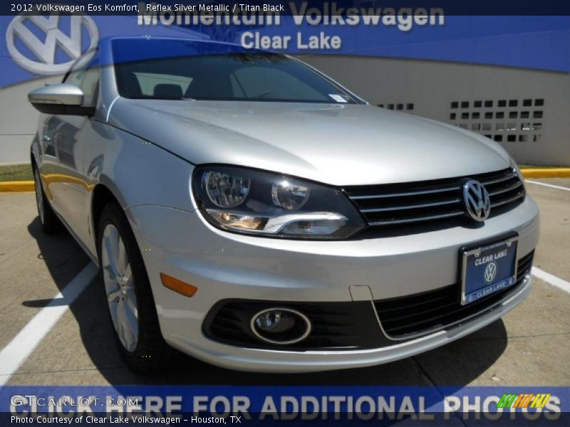 Reflex Silver Metallic / Titan Black 2012 Volkswagen Eos Komfort