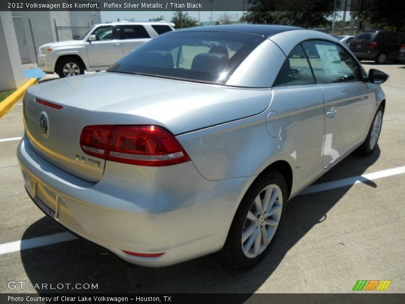 Reflex Silver Metallic / Titan Black 2012 Volkswagen Eos Komfort