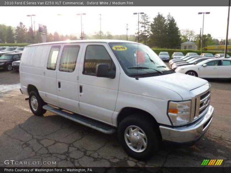 Oxford White / Medium Flint 2010 Ford E Series Van E250 XLT Commericial