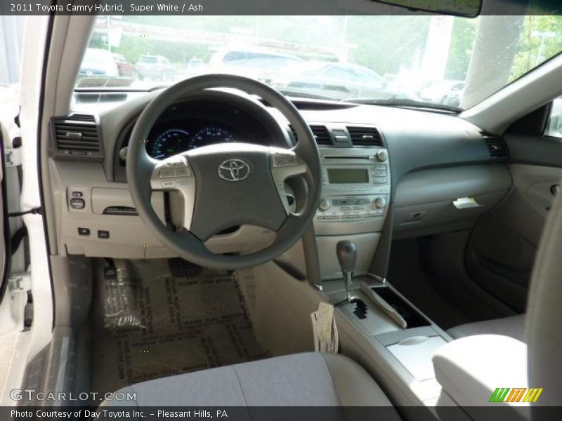 Super White / Ash 2011 Toyota Camry Hybrid
