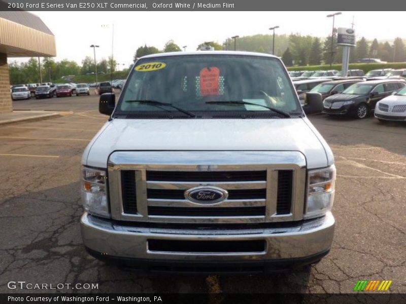 Oxford White / Medium Flint 2010 Ford E Series Van E250 XLT Commericial