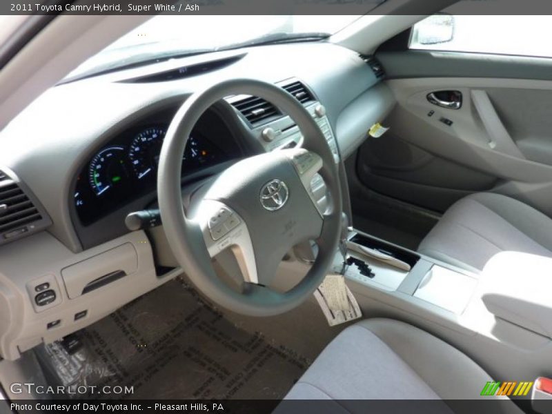 Super White / Ash 2011 Toyota Camry Hybrid