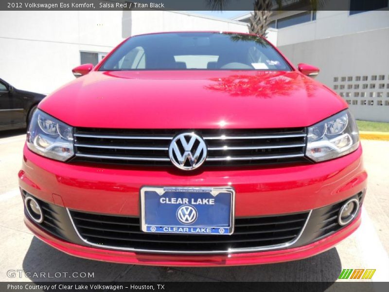 Salsa Red / Titan Black 2012 Volkswagen Eos Komfort