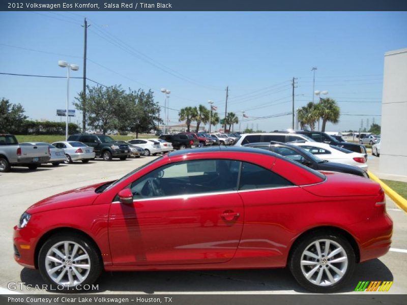 Salsa Red / Titan Black 2012 Volkswagen Eos Komfort