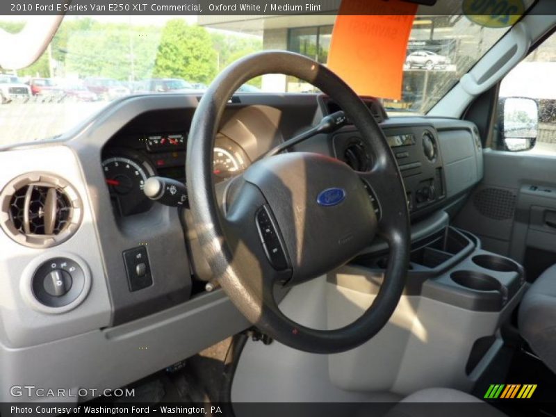Oxford White / Medium Flint 2010 Ford E Series Van E250 XLT Commericial