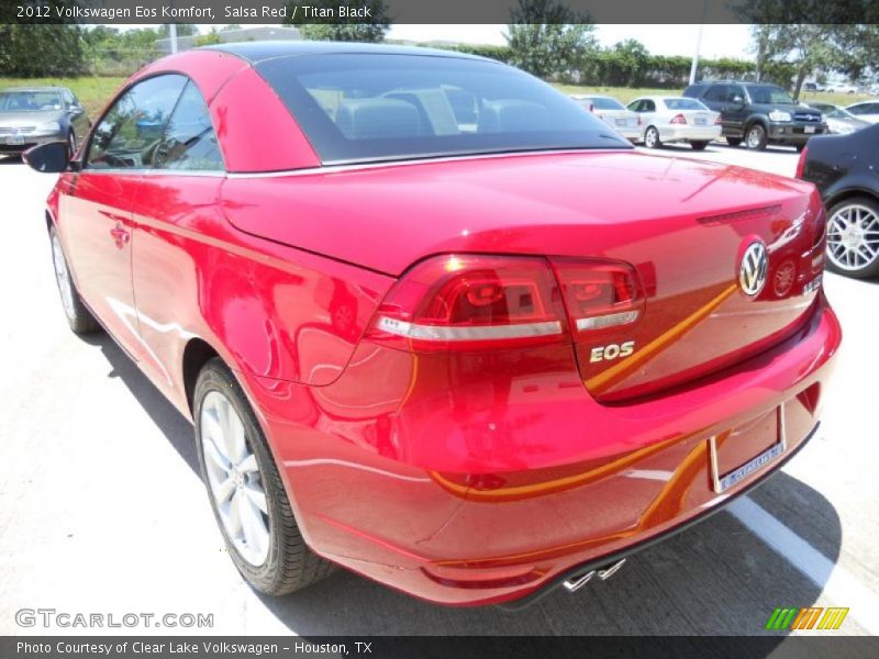 Salsa Red / Titan Black 2012 Volkswagen Eos Komfort
