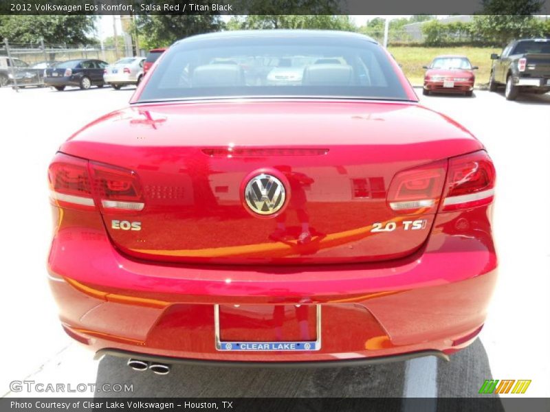 Salsa Red / Titan Black 2012 Volkswagen Eos Komfort
