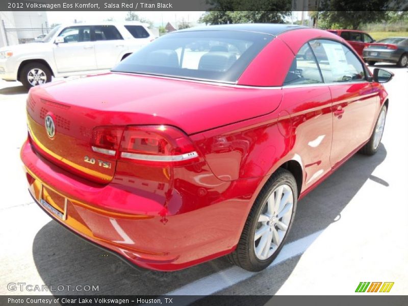Salsa Red / Titan Black 2012 Volkswagen Eos Komfort