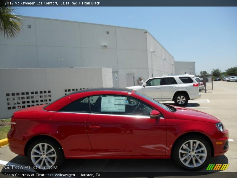Salsa Red / Titan Black 2012 Volkswagen Eos Komfort