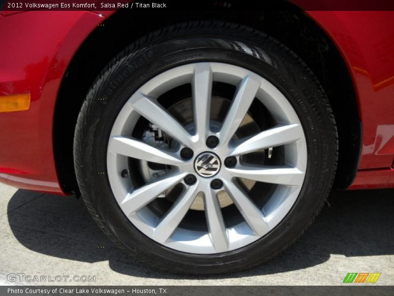 Salsa Red / Titan Black 2012 Volkswagen Eos Komfort