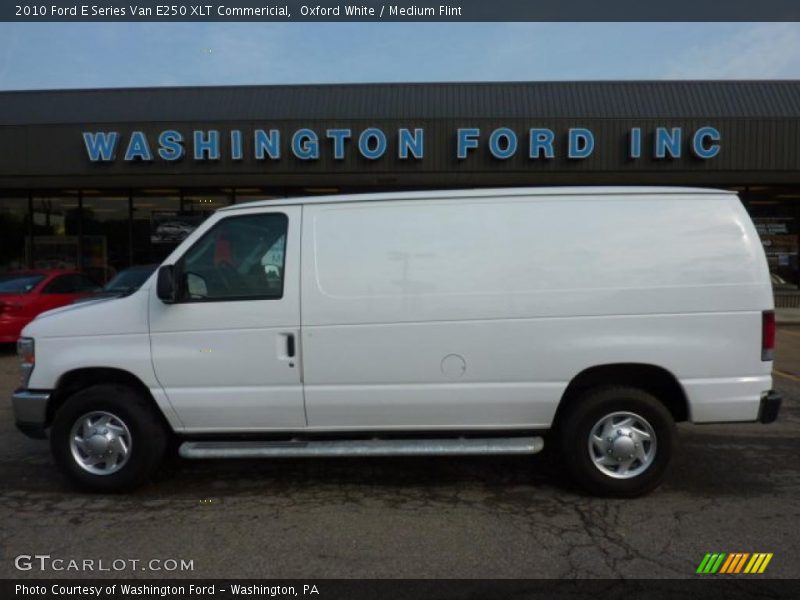 Oxford White / Medium Flint 2010 Ford E Series Van E250 XLT Commericial