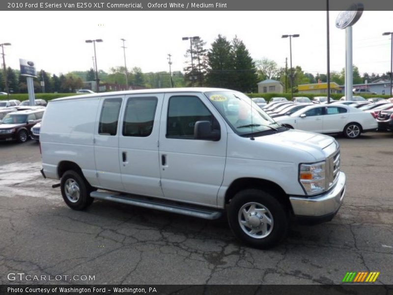 Oxford White / Medium Flint 2010 Ford E Series Van E250 XLT Commericial