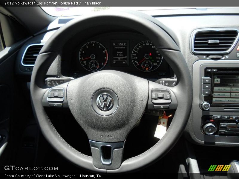 Salsa Red / Titan Black 2012 Volkswagen Eos Komfort