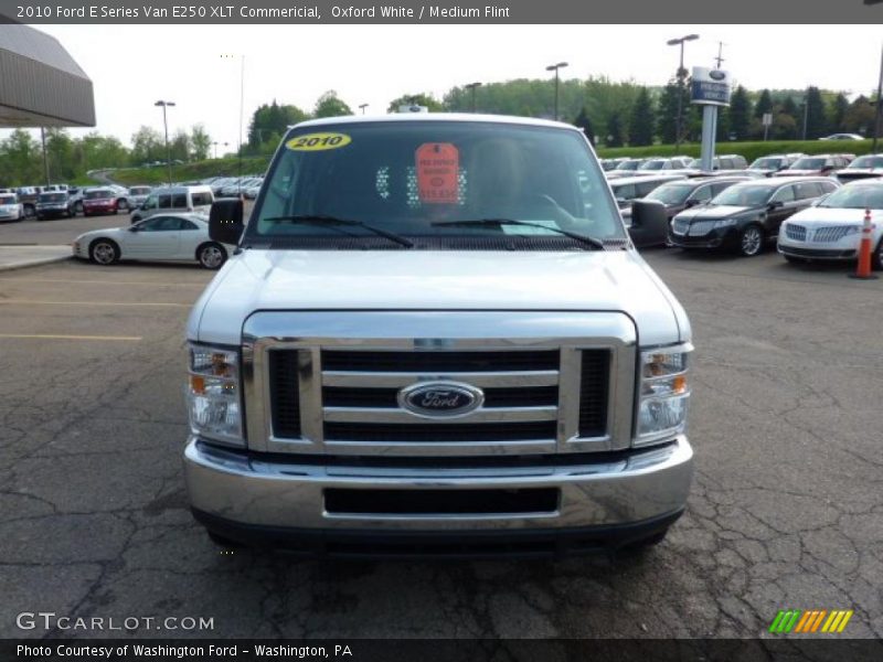 Oxford White / Medium Flint 2010 Ford E Series Van E250 XLT Commericial