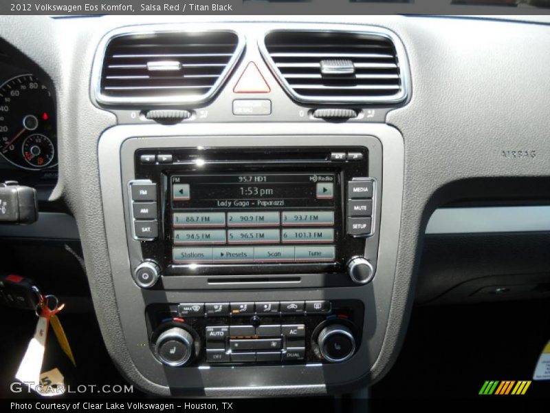 Salsa Red / Titan Black 2012 Volkswagen Eos Komfort