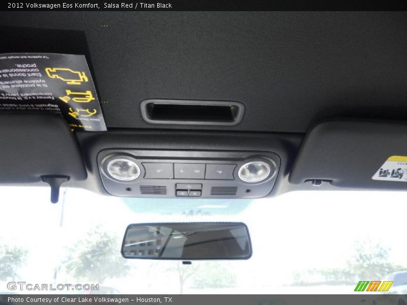 Salsa Red / Titan Black 2012 Volkswagen Eos Komfort