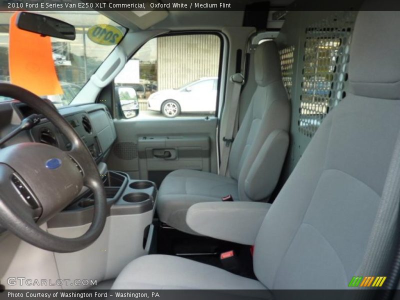 Oxford White / Medium Flint 2010 Ford E Series Van E250 XLT Commericial