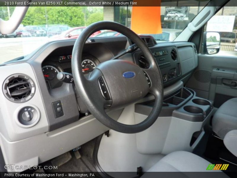 Oxford White / Medium Flint 2010 Ford E Series Van E250 XLT Commericial
