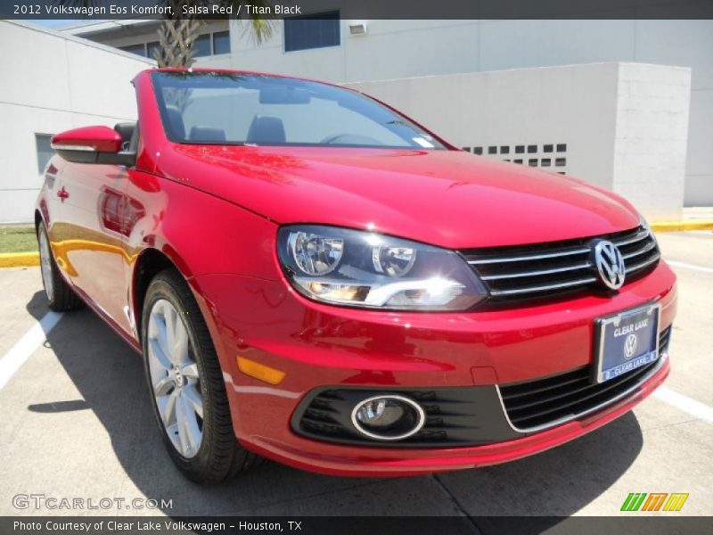 Salsa Red / Titan Black 2012 Volkswagen Eos Komfort