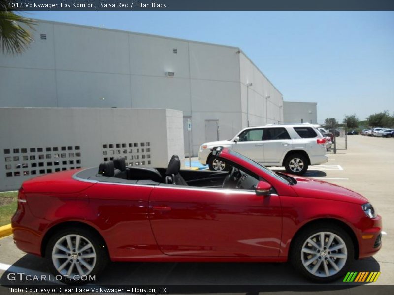 Salsa Red / Titan Black 2012 Volkswagen Eos Komfort