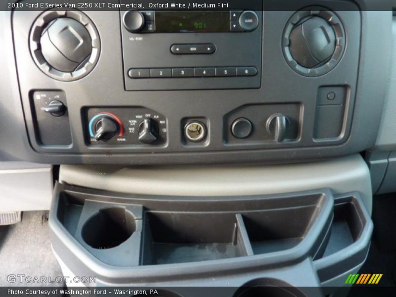 Oxford White / Medium Flint 2010 Ford E Series Van E250 XLT Commericial