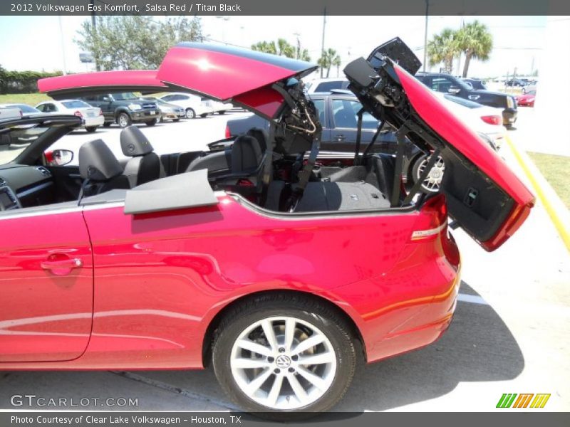 Salsa Red / Titan Black 2012 Volkswagen Eos Komfort