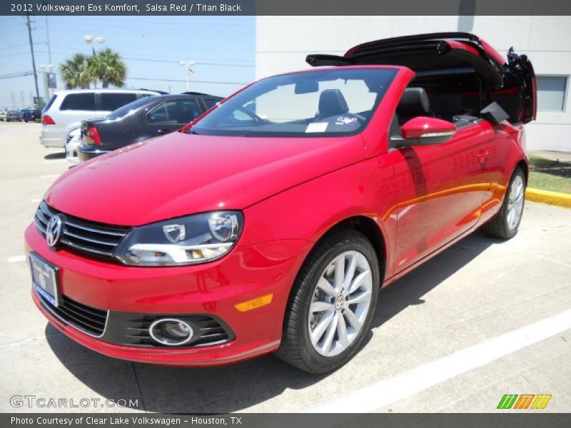 Salsa Red / Titan Black 2012 Volkswagen Eos Komfort