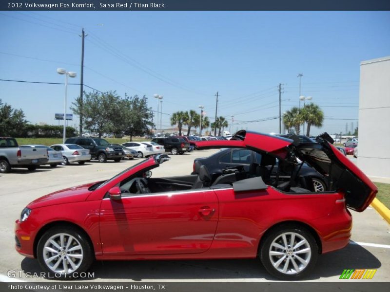 Salsa Red / Titan Black 2012 Volkswagen Eos Komfort
