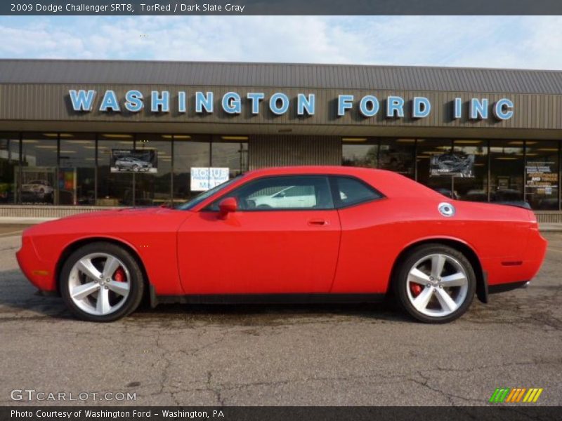 TorRed / Dark Slate Gray 2009 Dodge Challenger SRT8