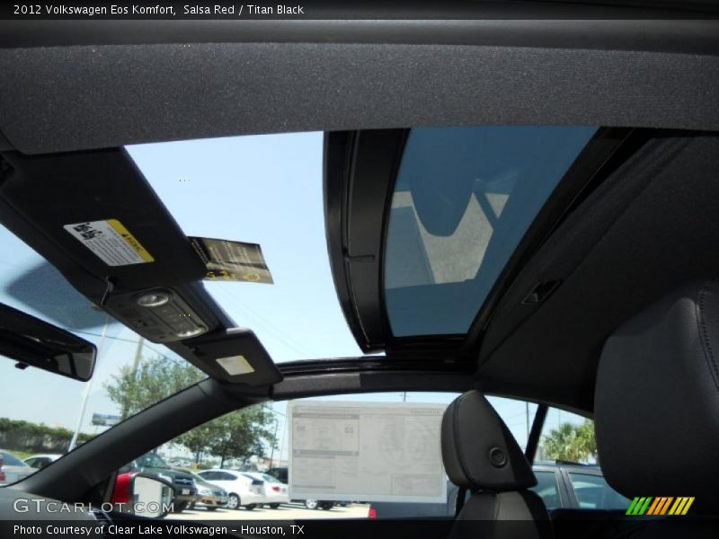 Salsa Red / Titan Black 2012 Volkswagen Eos Komfort