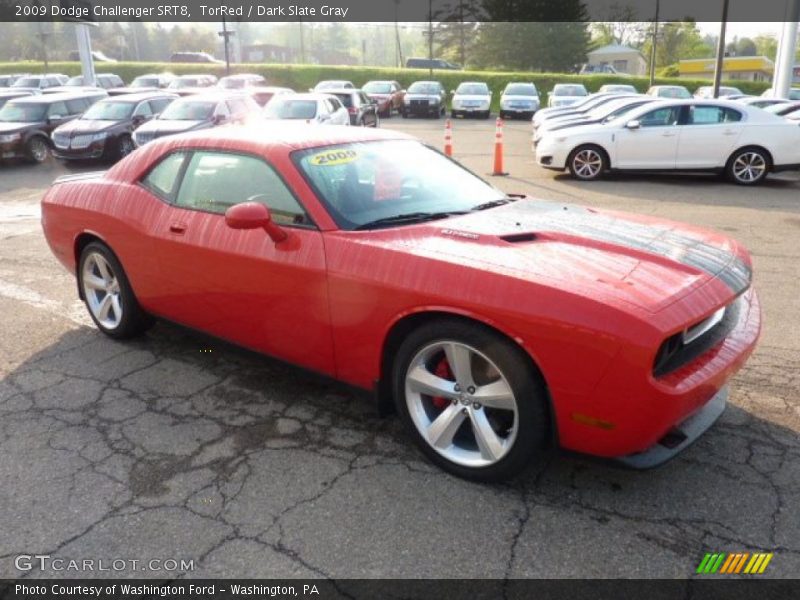 TorRed / Dark Slate Gray 2009 Dodge Challenger SRT8