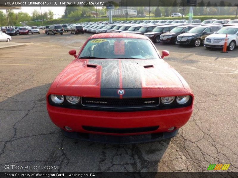 TorRed / Dark Slate Gray 2009 Dodge Challenger SRT8