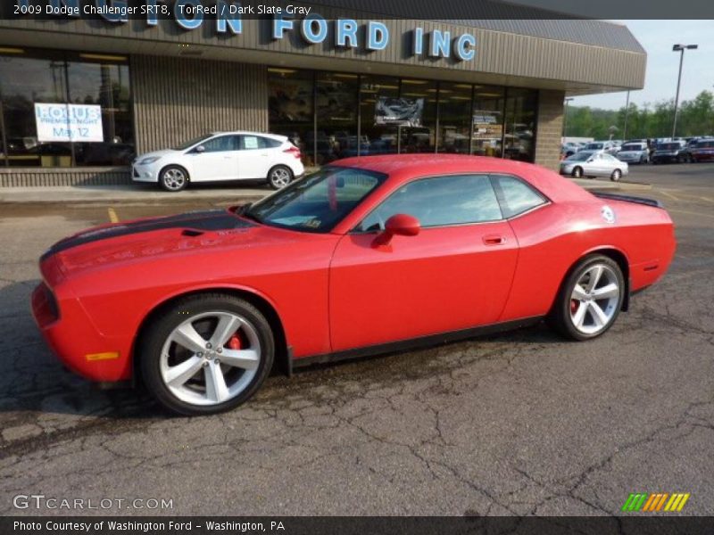 TorRed / Dark Slate Gray 2009 Dodge Challenger SRT8