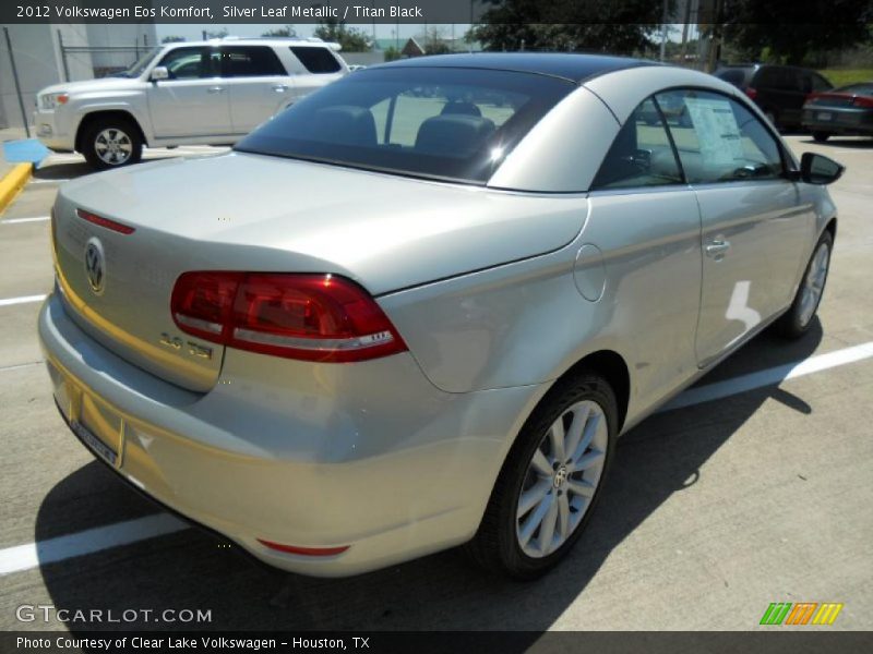 Silver Leaf Metallic / Titan Black 2012 Volkswagen Eos Komfort
