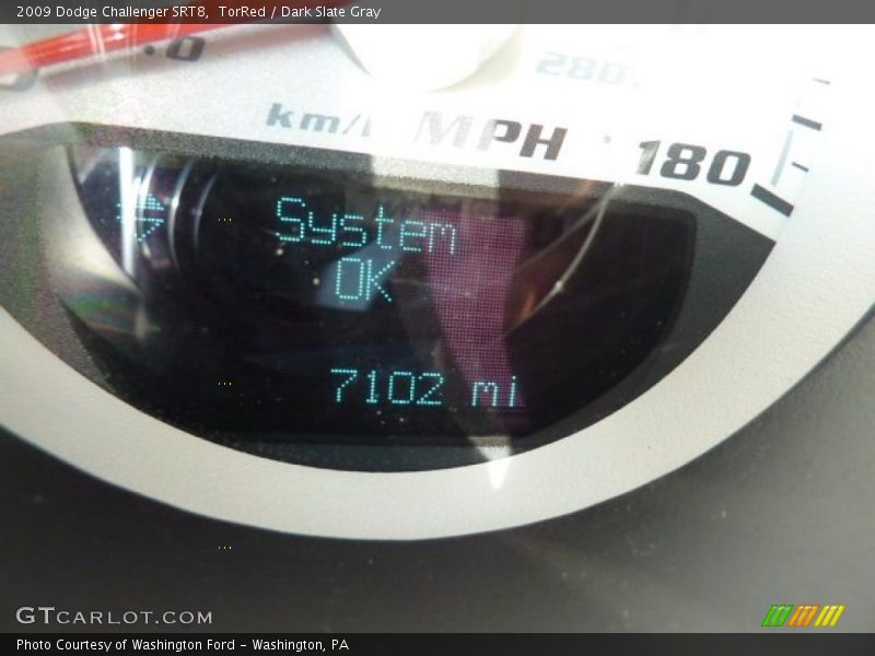 TorRed / Dark Slate Gray 2009 Dodge Challenger SRT8