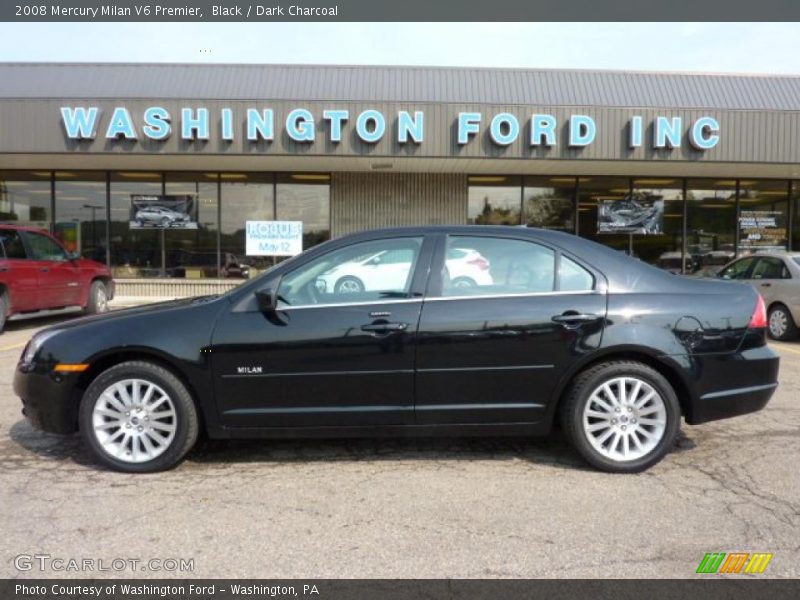 Black / Dark Charcoal 2008 Mercury Milan V6 Premier