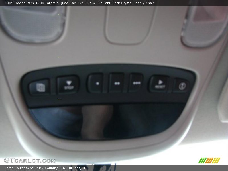 Brilliant Black Crystal Pearl / Khaki 2009 Dodge Ram 3500 Laramie Quad Cab 4x4 Dually