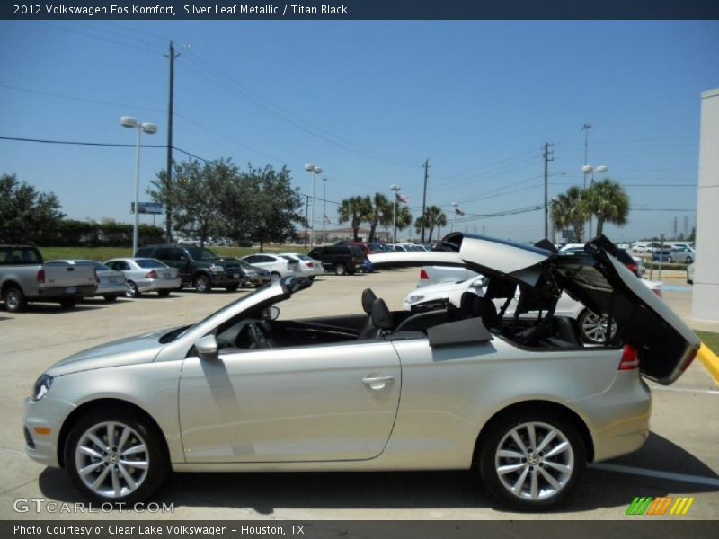Silver Leaf Metallic / Titan Black 2012 Volkswagen Eos Komfort