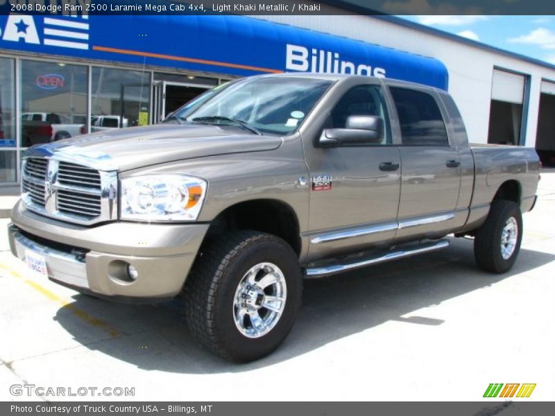 Light Khaki Metallic / Khaki 2008 Dodge Ram 2500 Laramie Mega Cab 4x4