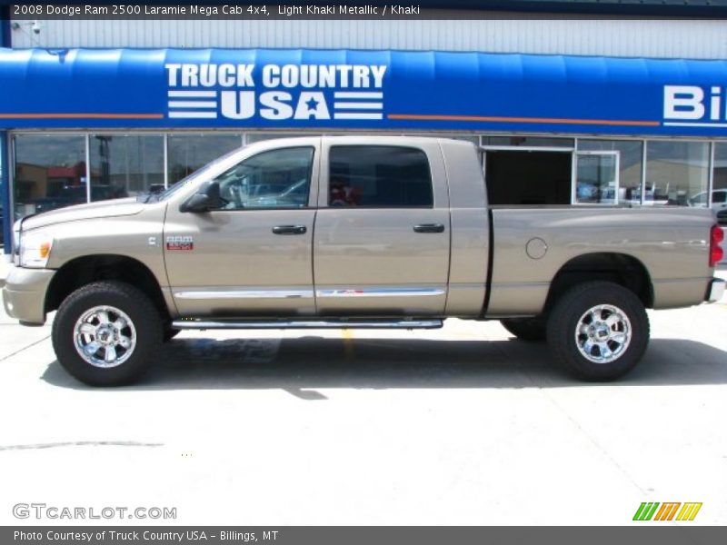 Light Khaki Metallic / Khaki 2008 Dodge Ram 2500 Laramie Mega Cab 4x4