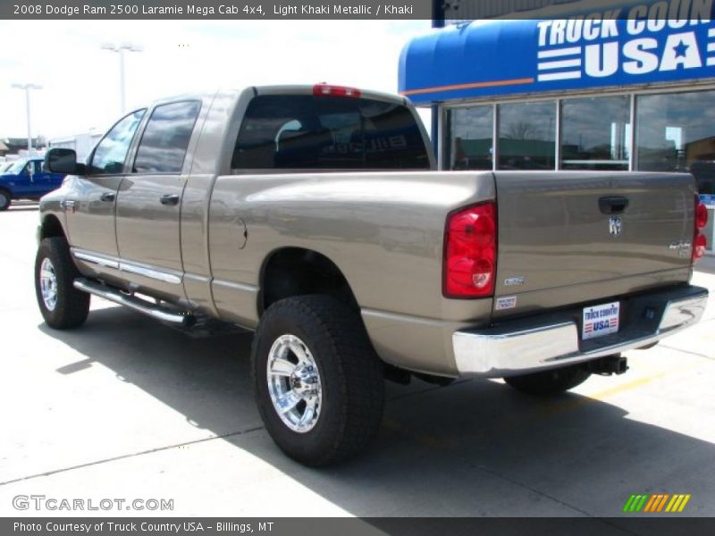 Light Khaki Metallic / Khaki 2008 Dodge Ram 2500 Laramie Mega Cab 4x4