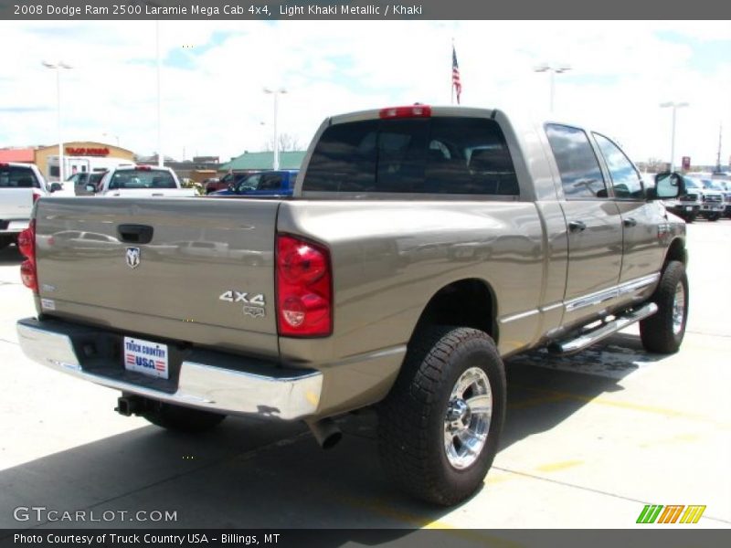 Light Khaki Metallic / Khaki 2008 Dodge Ram 2500 Laramie Mega Cab 4x4