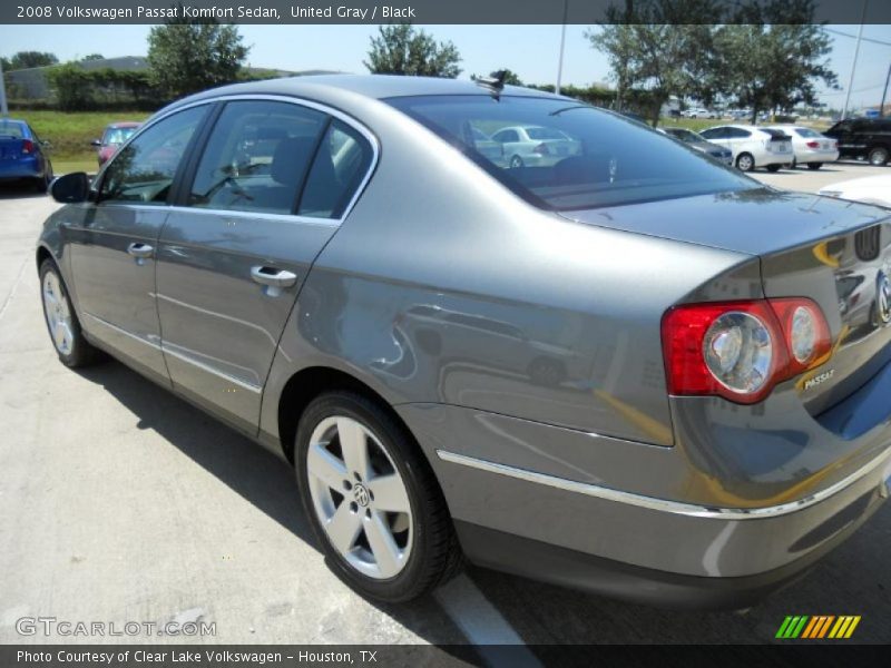 United Gray / Black 2008 Volkswagen Passat Komfort Sedan