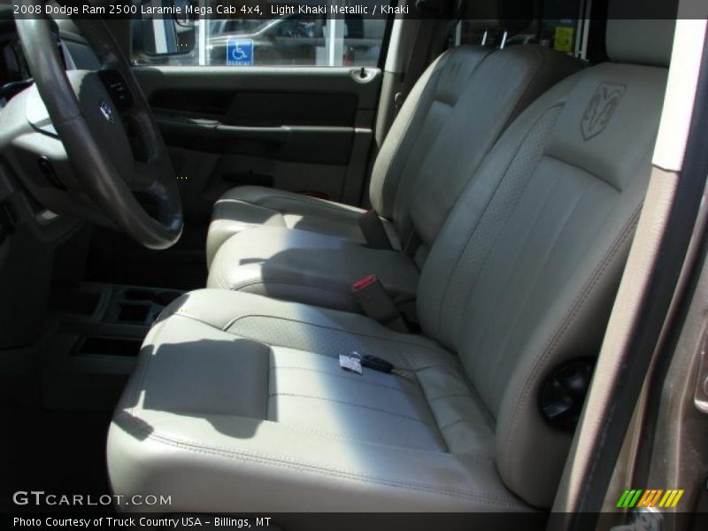 Light Khaki Metallic / Khaki 2008 Dodge Ram 2500 Laramie Mega Cab 4x4