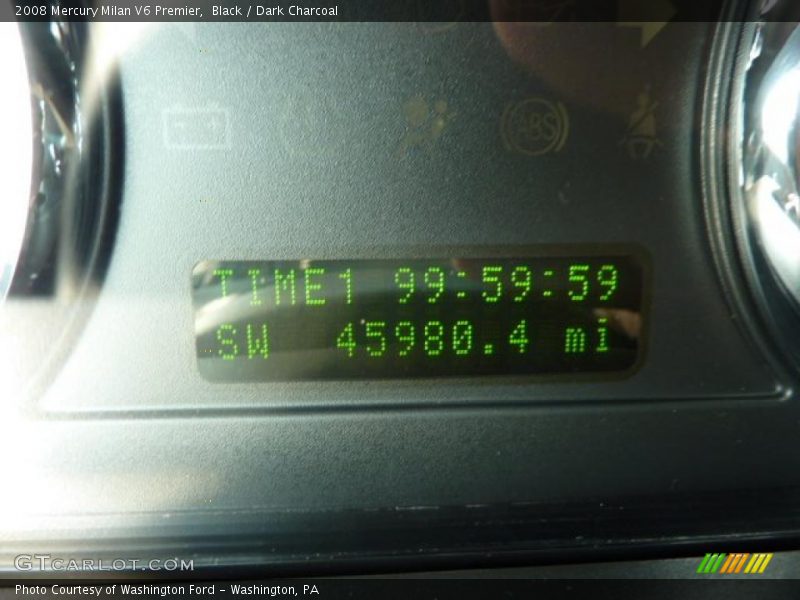 Black / Dark Charcoal 2008 Mercury Milan V6 Premier