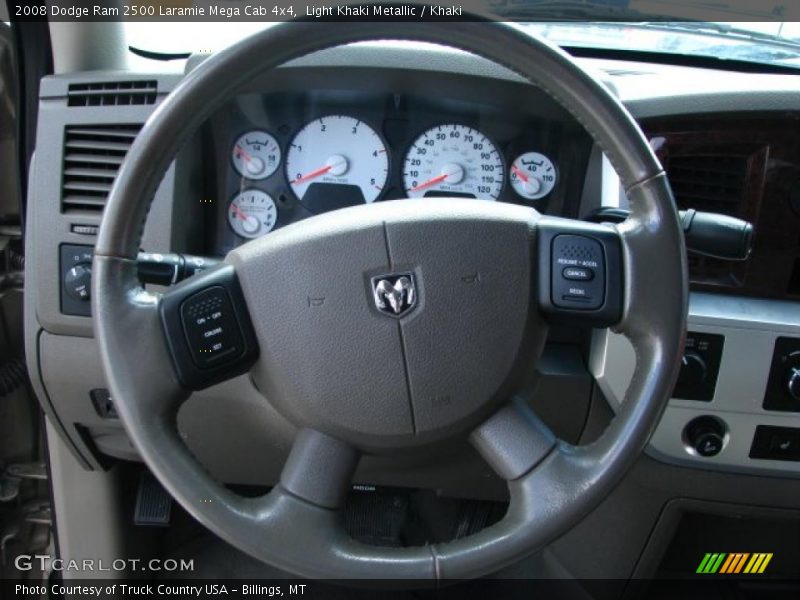  2008 Ram 2500 Laramie Mega Cab 4x4 Steering Wheel