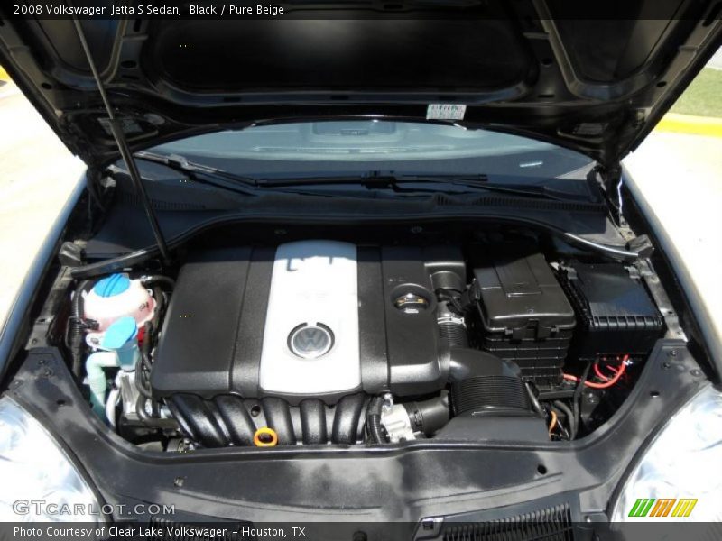 Black / Pure Beige 2008 Volkswagen Jetta S Sedan