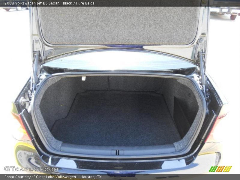 Black / Pure Beige 2008 Volkswagen Jetta S Sedan